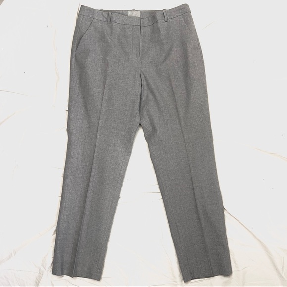PURE Collection gray wool slim ankle pants - Picture 3 of 10